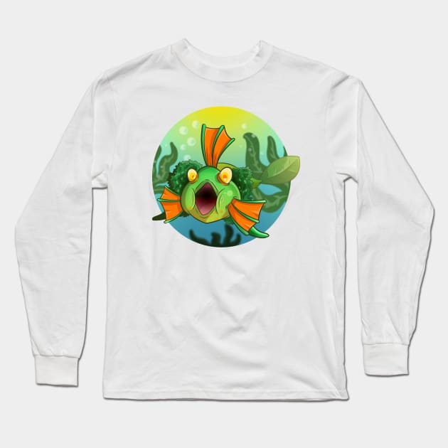 Cute Fish Long Sleeve T-Shirt by Loganue